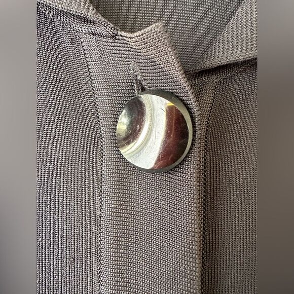 Exclusively Misook Open Cardigan One Button Black Size S - Picture 5 of 8